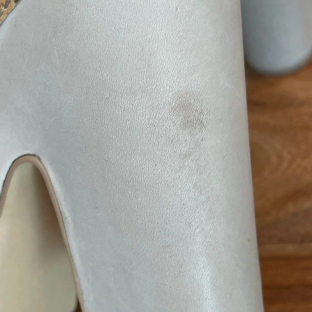 Seychelles Leather Cork T-Strap Platform Heel Strappy Sandals Taupe Off White‎ 9